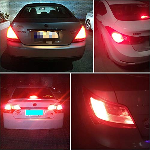 Jtech 2X 1156 7506 1003 1141 Ba15S 33 Smd Red Led Super Bright Car Signal Tail Stop Brake Light Bulb #TOP2