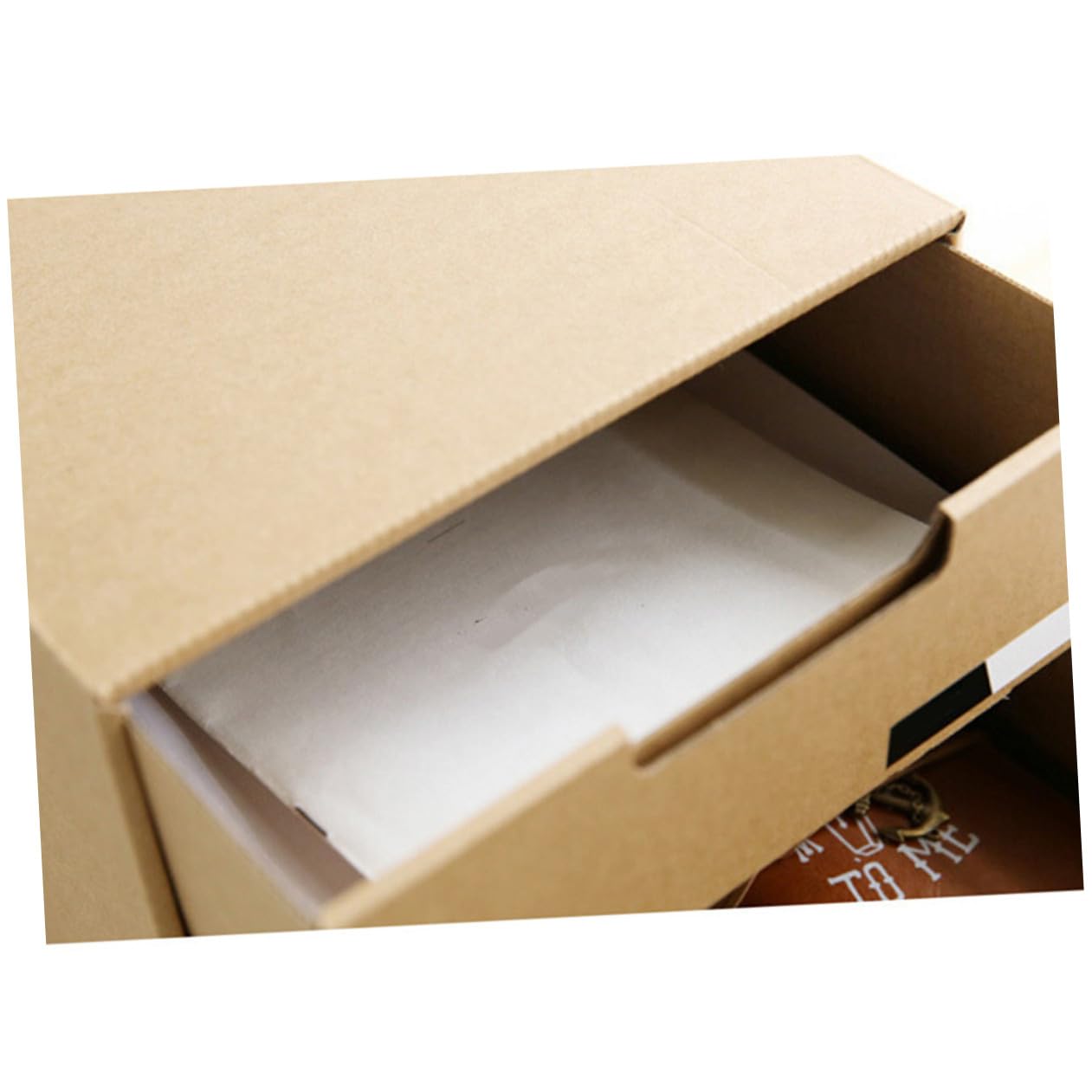 DOITOOL Scatola Stoccaggio Carta per Scrivania Organizer per Cancelleria e Documenti Design Elegante e Portatile per Ufficio e Studio Ottimizza Spazi Piccoli con Etichette Orizzontali