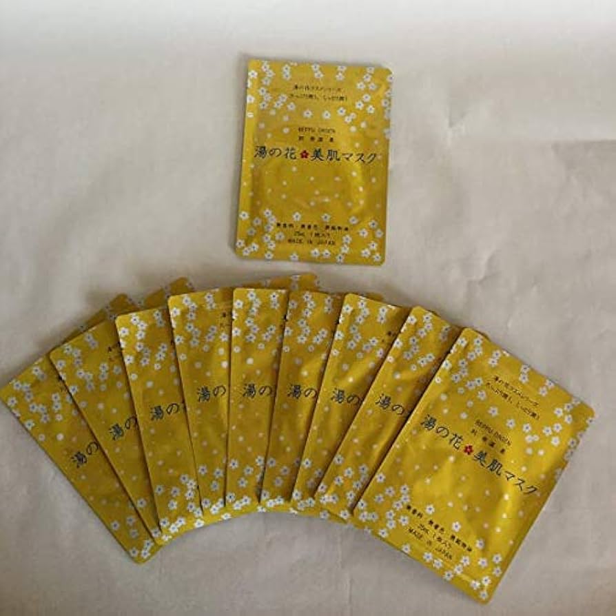 Amazon.co.jp: みょうばん湯の里 湯の花美肌マスク10個セット