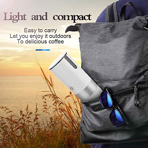 Cafetera de viaje al aire libre para cápsulas Espresso Compatible con máquina de café espresso portátil USB eléctrica… - Imagen 4