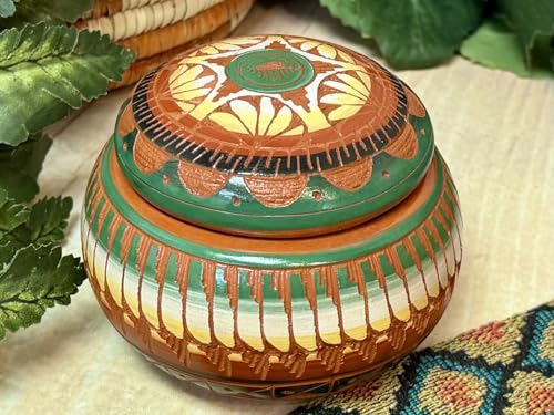 Authentic Native American Hand Etched & Painted...