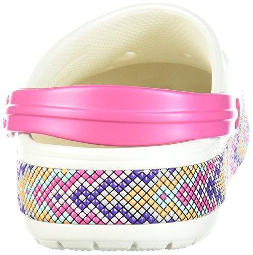 Sandália, Crocs, Crocband Gallery, Oyster, 38, Adulto Unissex