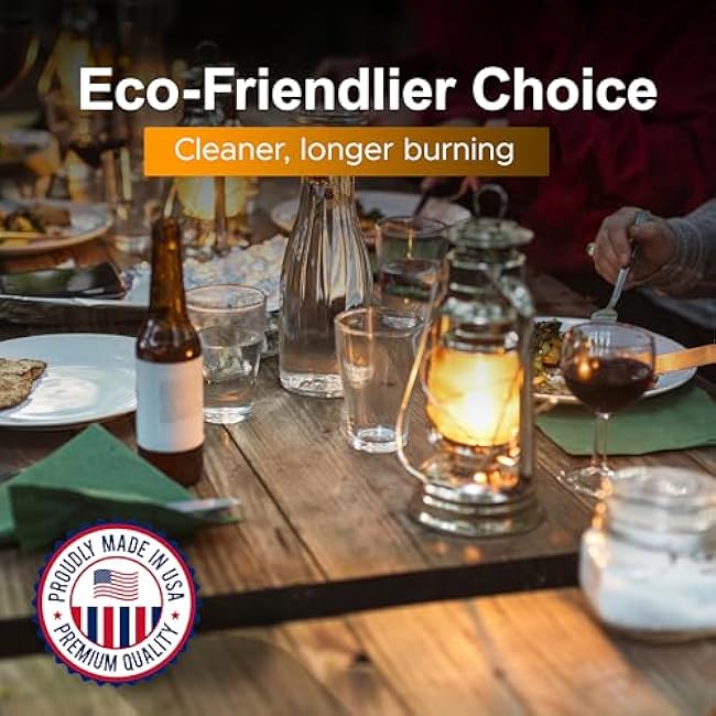 Firefly Tiki Torch Fuel ¨C Clean-Burning Outdoor Lamp Oil for Tiki Torches and Lanterns. Low Smoke, Citronella Formula, Long-Lasting ¨C Outdoor Patio & Garden Use - 1 Gallon