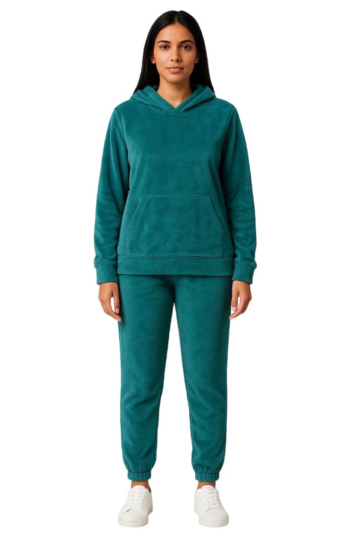 camey Women’s Fleece Co-Ord Set Hoodie & Jogger Nightsuit | Soft Winter Wear Lounge Set for Girls & Women-picture-33