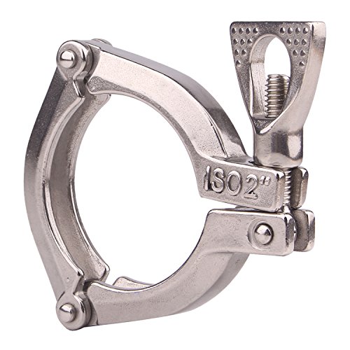 Image of DERNORD 2 Inch Three Segment Sanitary Clamp Stainless Steel 304 Tri Clamp Clover ((Tri clamp:2 Inch))