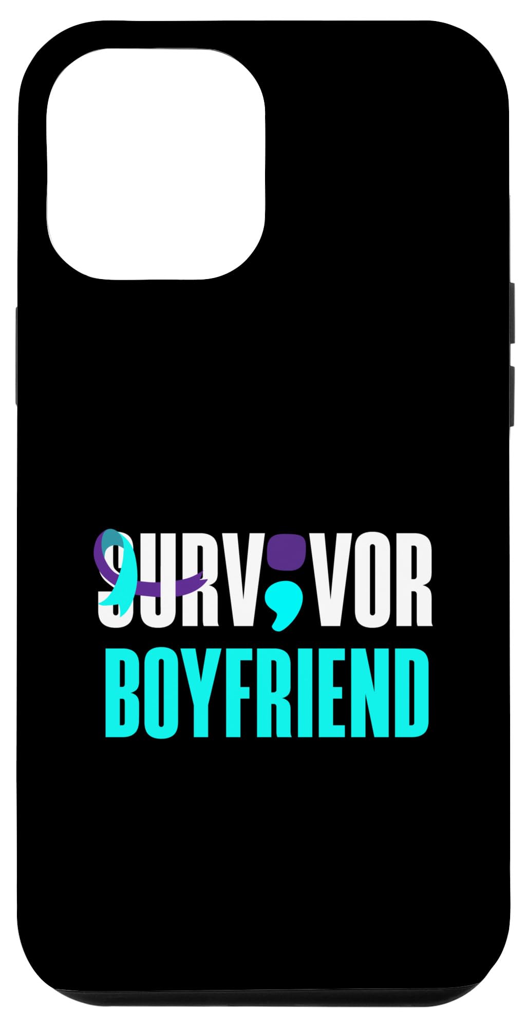 iPhone 14 Plus Suvivor Boyfriend Support Suicide Prevention Awareness Case