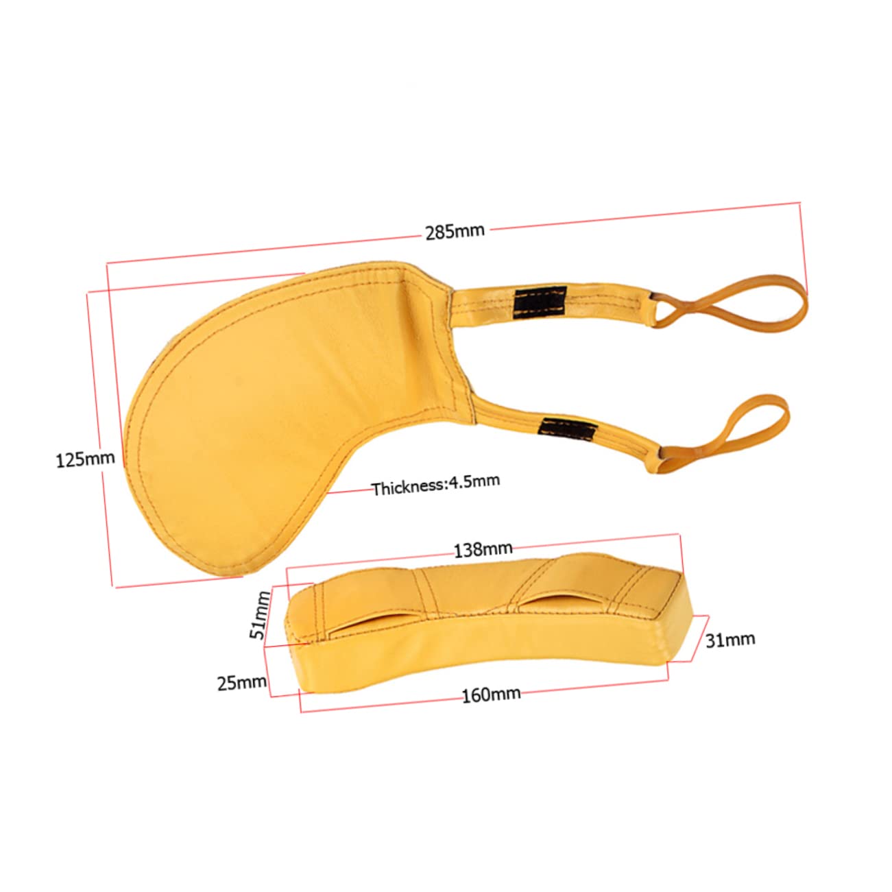 Poggiaspalla per Violino 4/4 in Pelle Naturale, Cuscinetto Ergonomico | Modello B498, Pelle di Pecora Gialla, per Fiddle e Violino 4/4, Cucitura Manuale, Accessorio Musicale