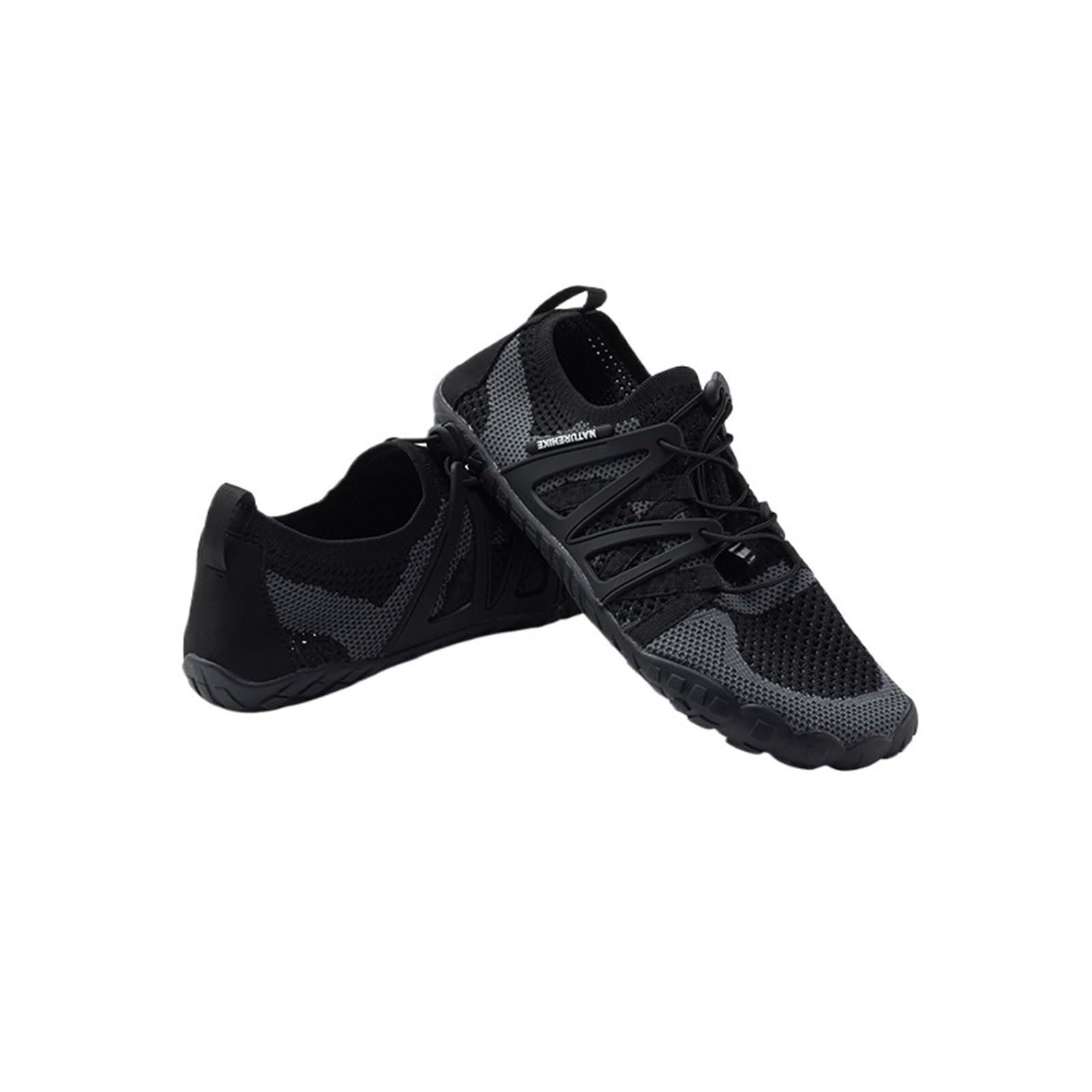 Scarpe da Trekking Traspiranti e ad Asciugatura Rapida, da Spiaggia e da Esterno, con Patchwork Bicolore(Black,36)