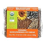 Genuine Bavarian Organic Sunflower Seed Rye Bread, 17.6 Ounce - 6 per case.6