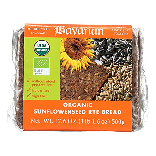 Genuine Bavarian Organic Sunflower Seed Rye Bread, 17.6 Ounce - 6 Per Case.6 #TOP12