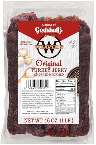 Weaver’s Original Turkey Jerky (16oz turkey jerky strips)