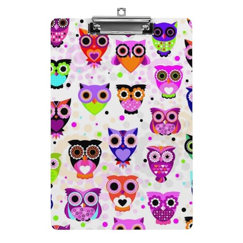 Presse-Papiers Hibou A4 Idéal pour Organiser les Devoirs à la Maison