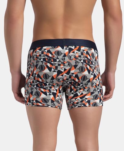 Image of Jockey FP23 Men Super Combed Cotton Elastane Stretch Printed Trunk with Ultrasoft Waistband (Prints May Vary)