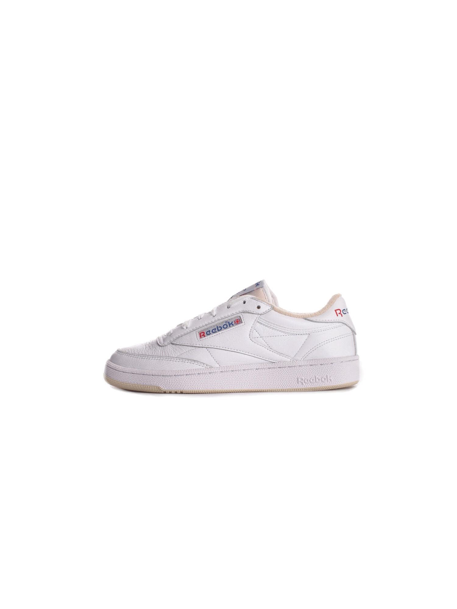 Reebok Men Club C 85 Vintage Sneaker, FTWR White/Chalk/Vector Blue, 13