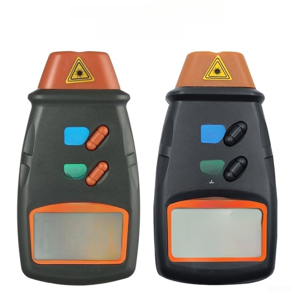 Tacómetro digital láser sin contacto, medidor de RPM 2.5-99999 RPM, pantalla LCD, para motores y uso industrial automotriz