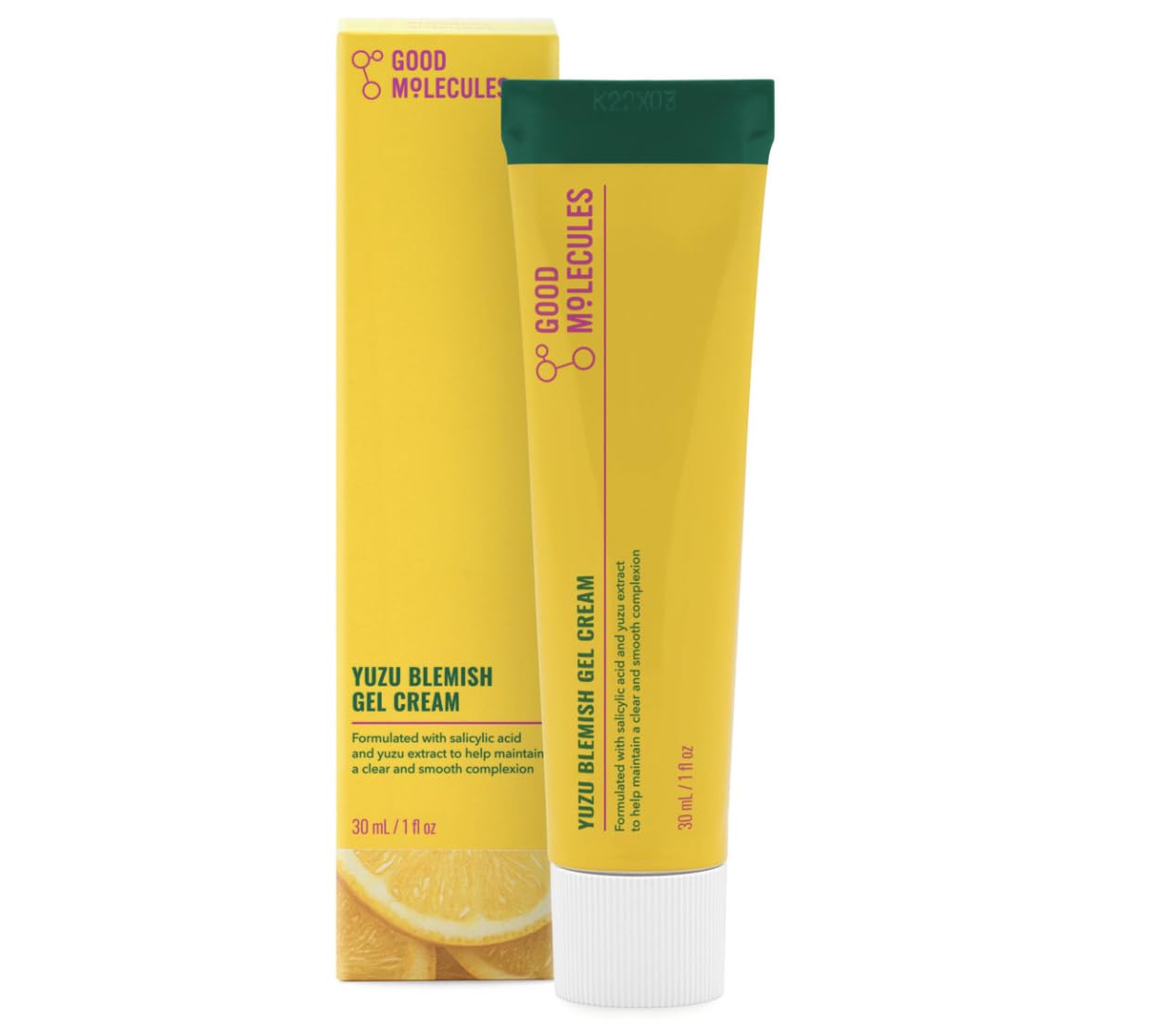 Good Molecules Yuzu Blemish Gel Cream 30ml/1oz – Lightweight Moisturizer with Salicylic Acid BHA, Yuzu, Licorice and CICA Target Breakouts, For Even Tone and Texture – Skin Care For Face Good Molecules Yuzu Blemish Gel Cream 30ml/1oz – Lightweight Moisturizer with Salicylic Acid BHA, Yuzu, Licorice and CICA Target Breakouts, For Even Tone and Texture – Skin Care For Face