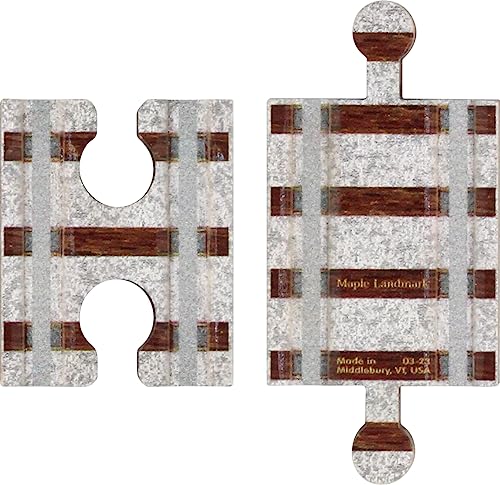 Wooden Train Track - Adapter Pair - Made in USA