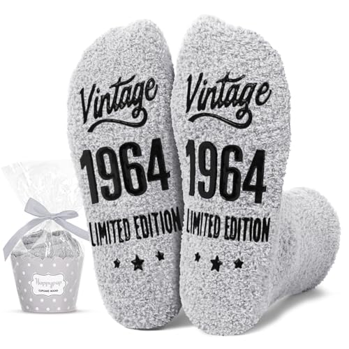 HAPPYPOP 1964 Birthday Gifts for Men - 62nd Birthday Gifts Ideas for Male Best Gift for 62 Year Old Man Socks for 62 Year Old
