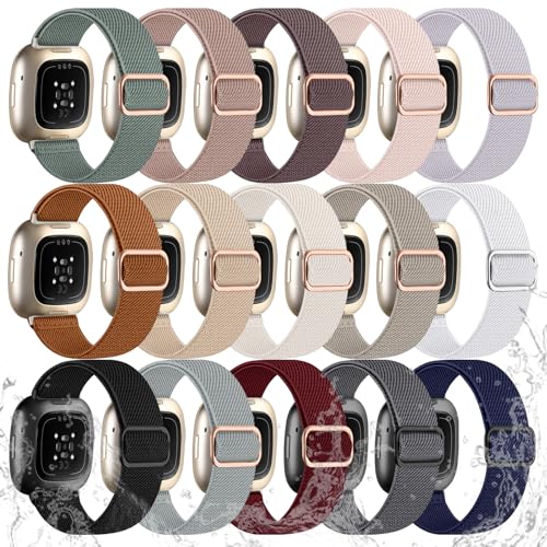 Odbeai Stretchy Band Compatible with Fitbit Versa 4 Bands for Wom...