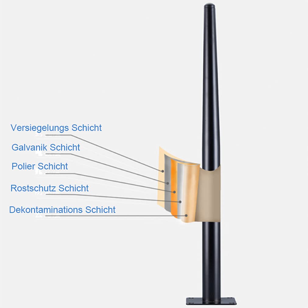 Gambe da tavolo regolabili in ferro nero – 10"-55 cm, set di 4 con viti, perfette per tavolini da caffè, supporti TV, comodini, design durevole ed elegante