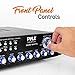 Pyle Bluetooth Multi-Channel Hybrid Pre-Amplifier System - 3000W Home Audio Rack Mount Stereo Power Amplifier Receiver w/ Radio, USB, UHF, Dual Wireless Karaoke mic, Speaker Sound System - PWMA4004BT