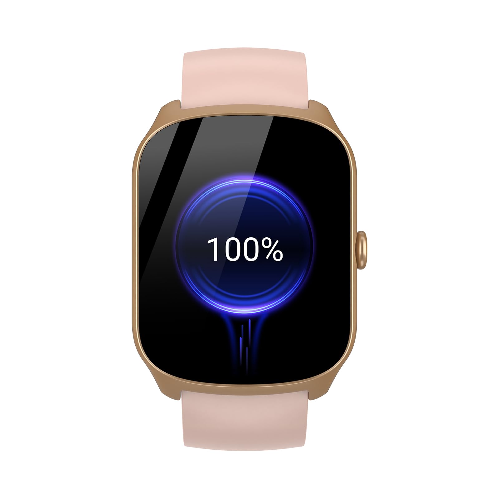 STECEi Smartwatch für Herren & Damen, 1,95'' HD Curved-Display, Bluetooth-Anruf entgegennehmen/tätigen, 112 Sportmodi, Fitnessuhr mit Schrittzähler/Schlafanalyse/Pulsmesser, IP68 wasserdicht, Rosa