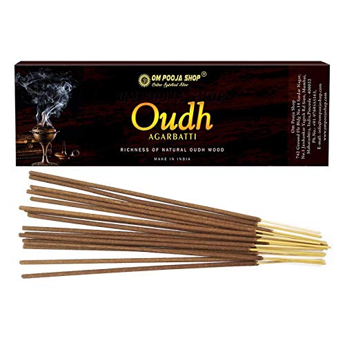 Om Pooja Shop Oudh Agarbatti 100 Grams (Brown Color)