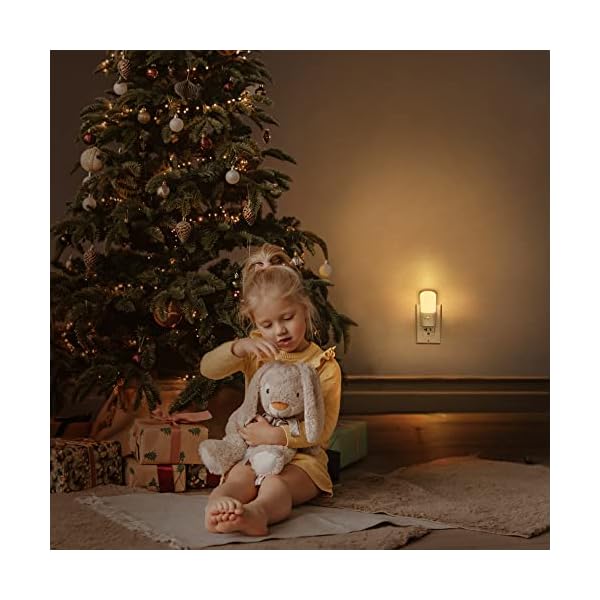 L LOHAS LED Dimmable Night Light[2 Pack], LED Night Lights Plug into Wall with Dusk to Dawn Sensor, Soft White 3000k Brightness Adjustable, Kids Nightlight for Bedroom,Baby Nursery,Hallway - Image 6