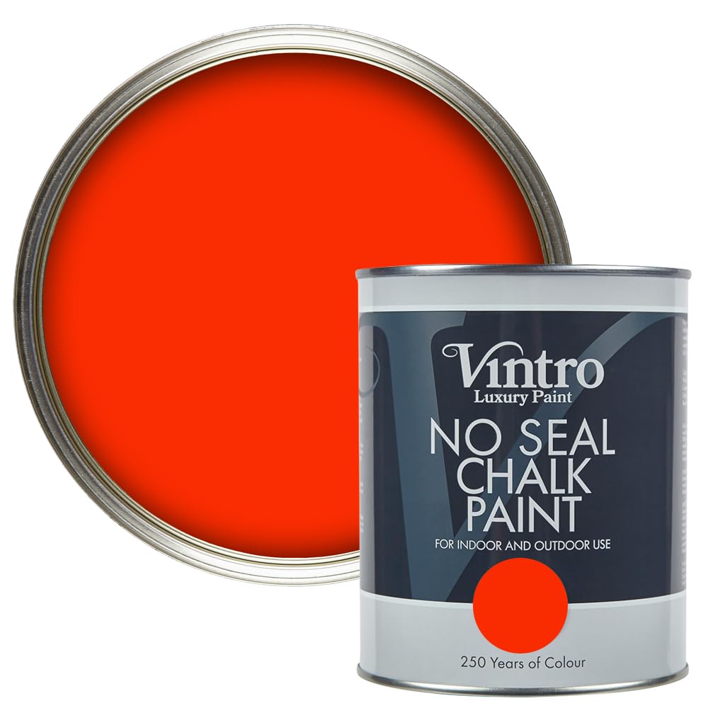 Vintro Paint - No Seal Chalk Paint - Large - Red