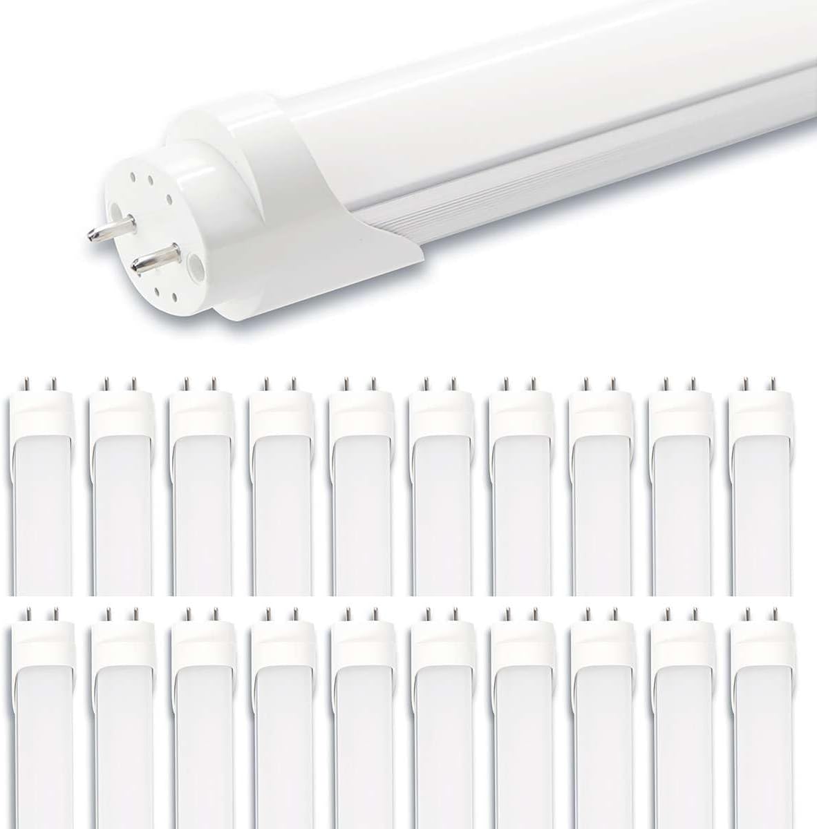 Aolyty T8 LED Tube Light, 13W Shop Light 6500K Super Bright Dual End Powered No Ballast Bypass Light fixtures 3ft 35" for Warehouse, Garage, Office, Home - 10 Pack