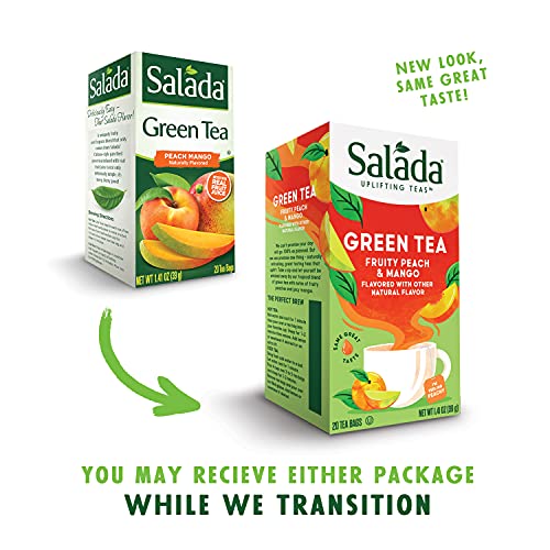 말차 Salada Asian Pear Matcha 그린 Tea Blend 120 Individually Wrapped Bags팩