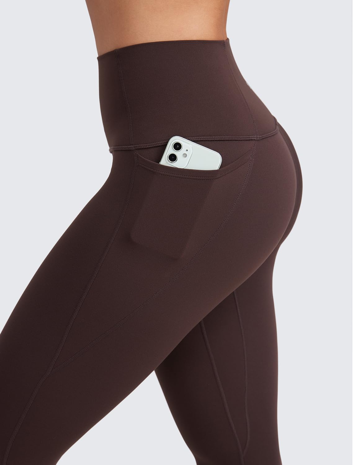 CRZ YOGA Da Donna Butterlux Allenamento Capri Ghette con Tasche 48cm/53cm - Vita Alta Atletico Yoga Pantaloni