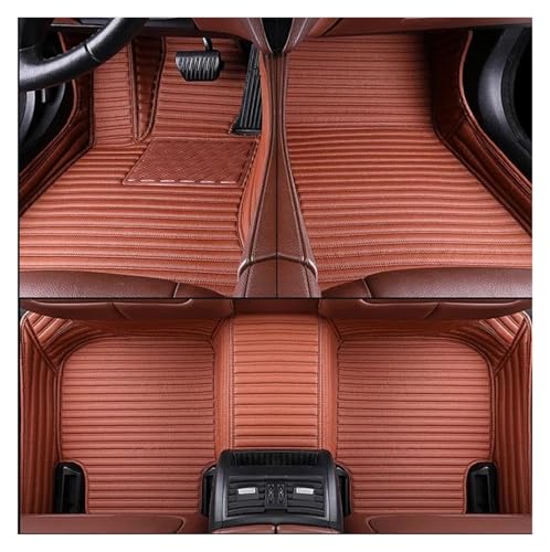 Tapis voiture antidérapant et imperméable haute résistance pour intérieur BMW iX3 orange