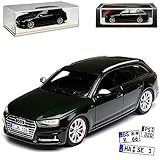 Aus Metall mit Plastikteilen Spark A-U-D-I A4 S4 B9 Avant Kombi Dunkel Grün Fast Schwarz 5. Generation Ab 2015 1/43 Modell Auto