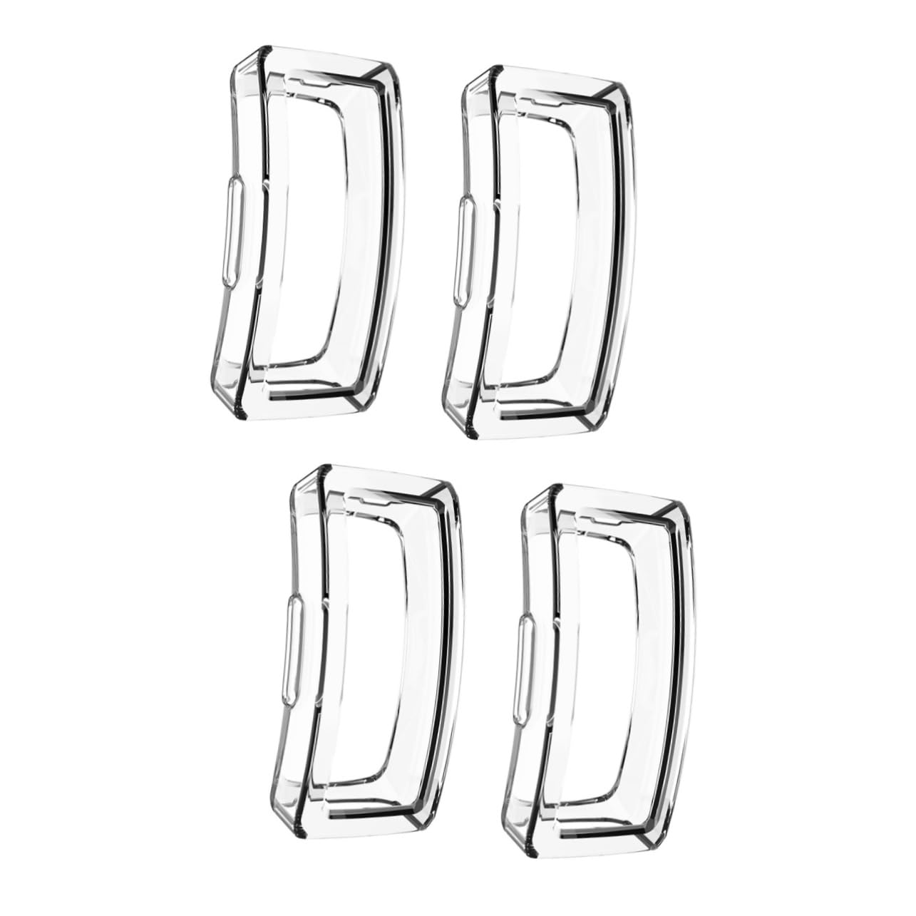 Housoutil 4 Pcs Anti-Scratch Cover Watch Shell Inspire Case TPU Bumper Sports Accessories Inspire Hr Protector Resource Cover Replacement Reloj Inteligente Watches Substitute White Hollow