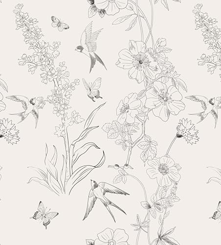 myforHD Papel Pintado Autoadhesivo Flores Papel de...