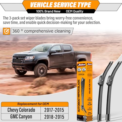 Image of OEM Windshield Wiper Blades Replacement for Chevy Colorado GMC Canyon