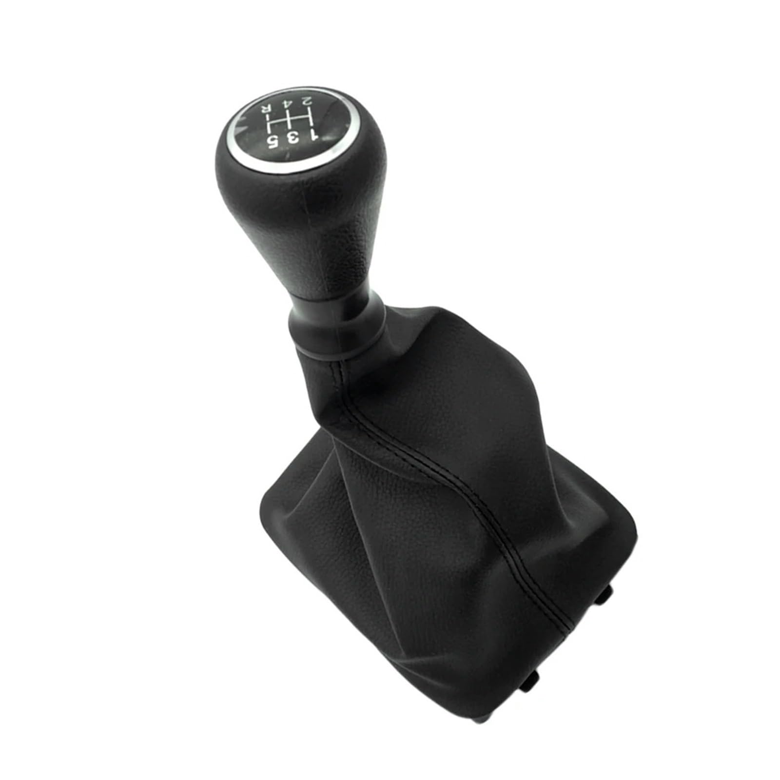 KUNYOS Leather Gear Knob for Peugeot 206 207 205 5 Speed Gear Shift Knob Shifter Lever Stick Gaiter Boot Cover PU