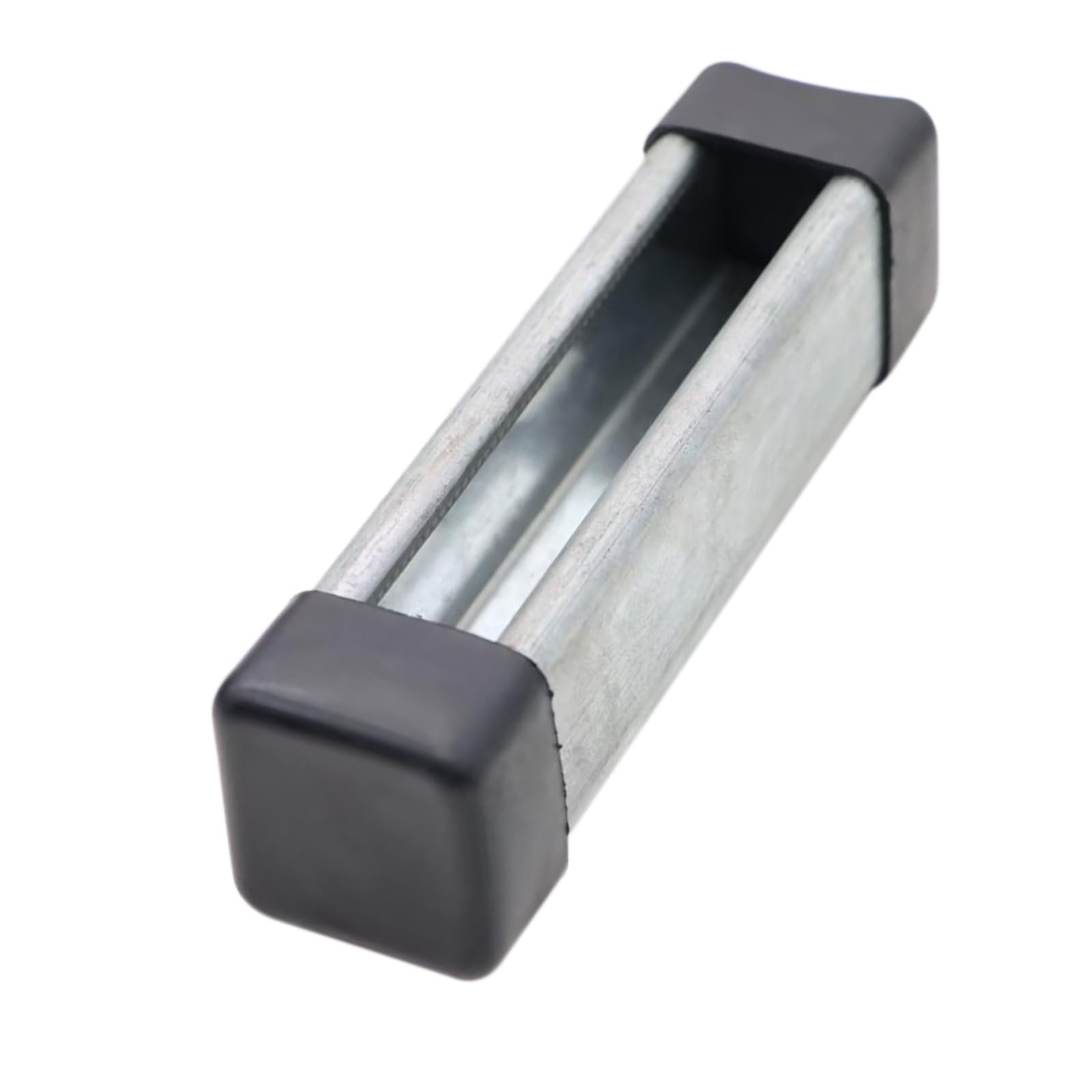Tapa de canal de puntal de 1-5/8 pulgadas, tapa cuadrada de plástico negro para extremo de canal de puntal para proteger el extremo del canal, paquete de 50 (negro)