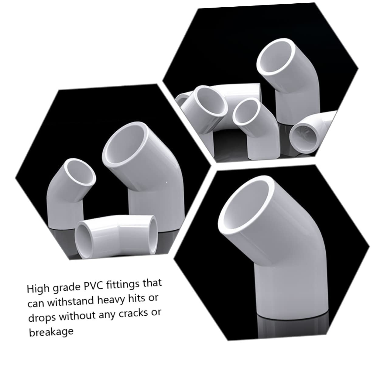 MAGICLULU 3 Set Raccordi Gomito Pvc Per Applicazioni Idriche E Resistente E Facile Da Installare Per Irrigazione 10 Pezzi*3