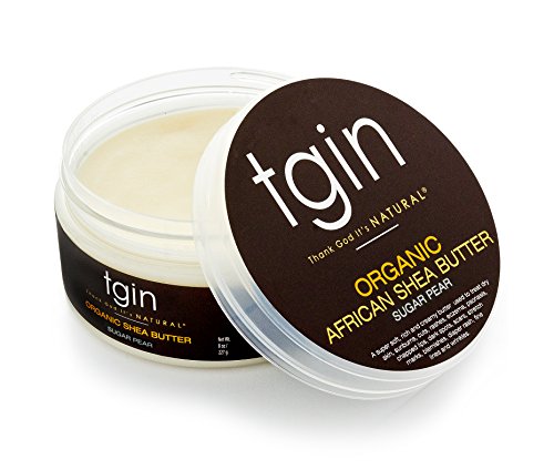 Tgin Organic Raw Unrefined Shea Butter - Pomegranate - For Natural Hair - Dry Hair - Curly Hair - 8 Oz #TOP12