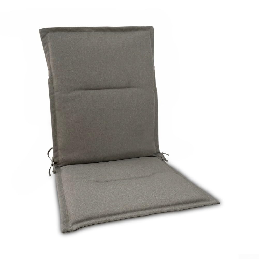 Tapis de chaise de jardin traité anti-UV rembourré gris pour mobilier et chaise pliante