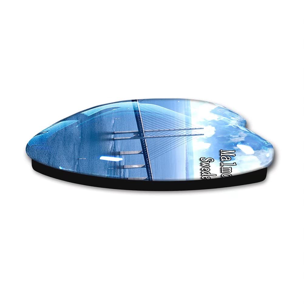 Svezia Uppsala frigorifero magnete frigorifero adesivi collezione magnete decorativo viaggio souvenir a forma di cuore vetro