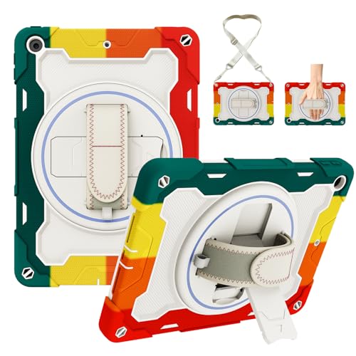 Coque iPad 9/8/7 génération antichoc avec bandoulière pour un transport sécurisé