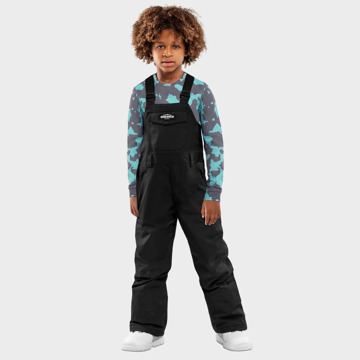 SIROKO Peto Snowboard niño esquí y Nieve KB1 Fierce Negro