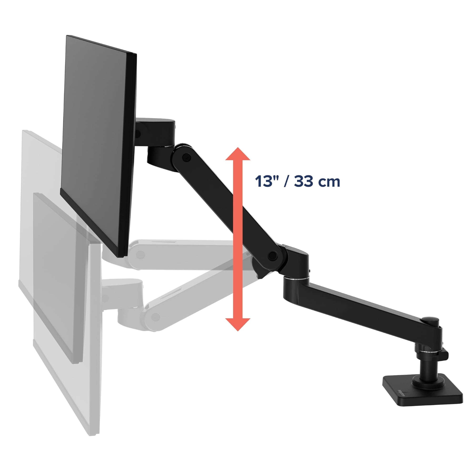 Ergotron LX Pro Monitor Arm, Tischhalterung für Monitore bis 34", 1,8-10 kg, VESA, Constant Force Technologie, 10 Jahre Garantie, Schwarz - 45-682-292