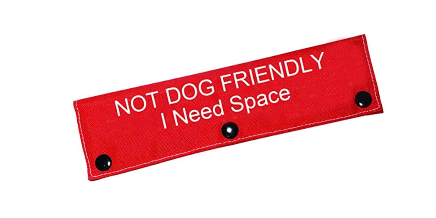 Funny Dog Leash Sleeve - Space Dog Leash Wrap Alert Hanging ID Patch Tag Pet Birthday Gift