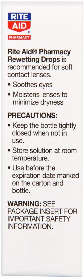 Rite Aid Rewetting Drops 0.5 oz (15 ml) : Health & Household