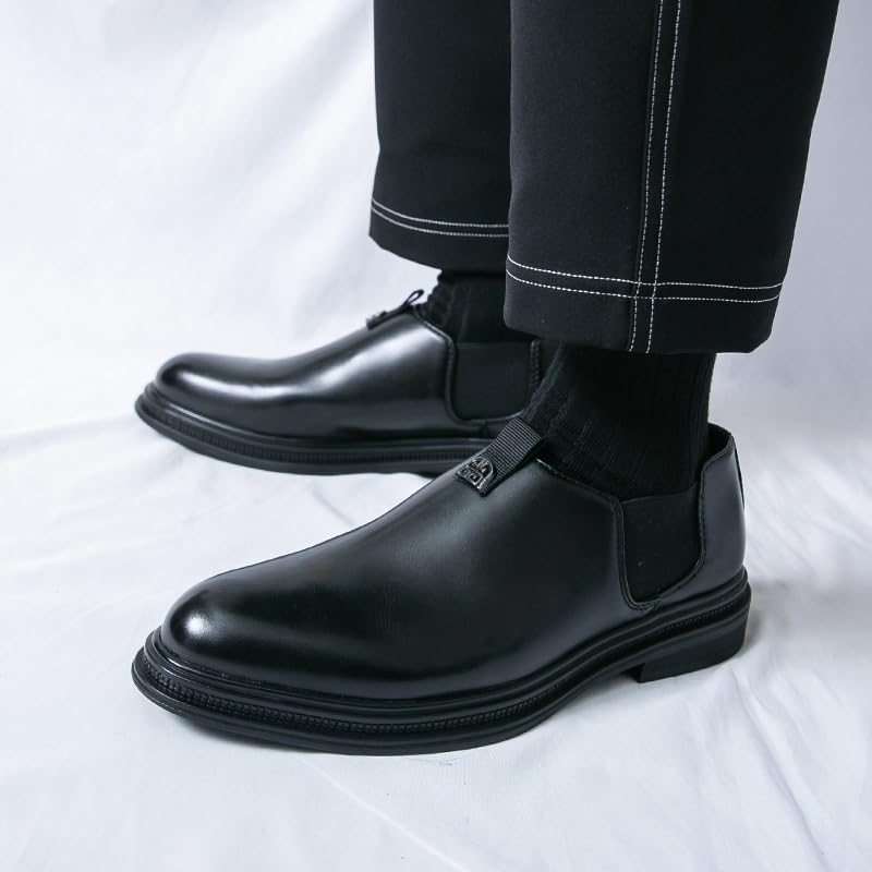 Men's Formal Oxfords, Slide-in, Business Leather Oxford Dress Shoes, Driving, Comfort, Party, Wedding2