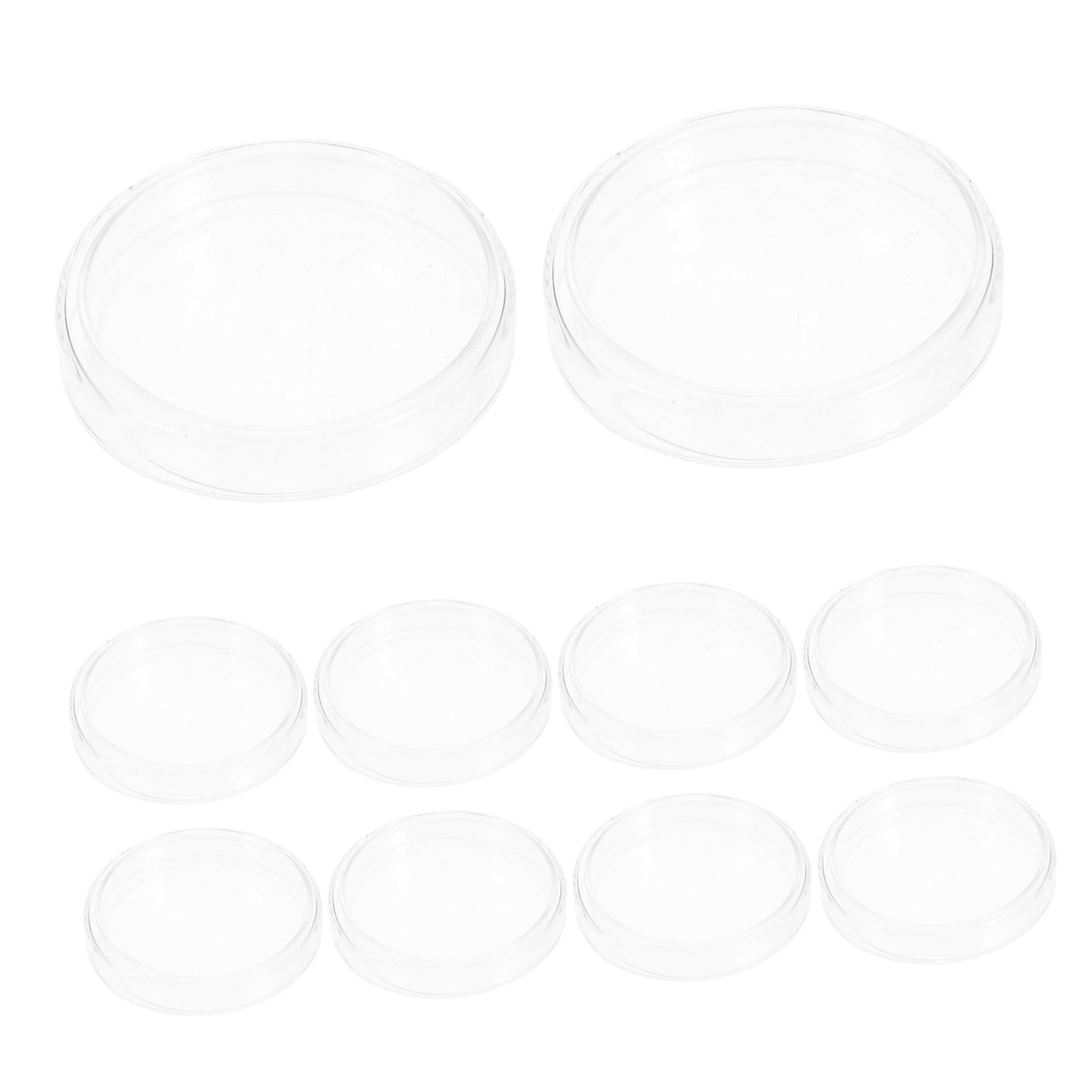 Ciieeo 10 Placas De Petri De Vidrio Experimentales Placas De Petri De Cultivo Placas De Petri Con Tapas Placas Científicas Placas De Petri De Laboratorio Placas De Petri De Agar